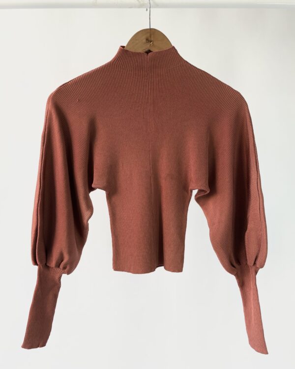 Blusa tricot com manga cobre ZARA - P - VENDIDO SISTEMA OTO