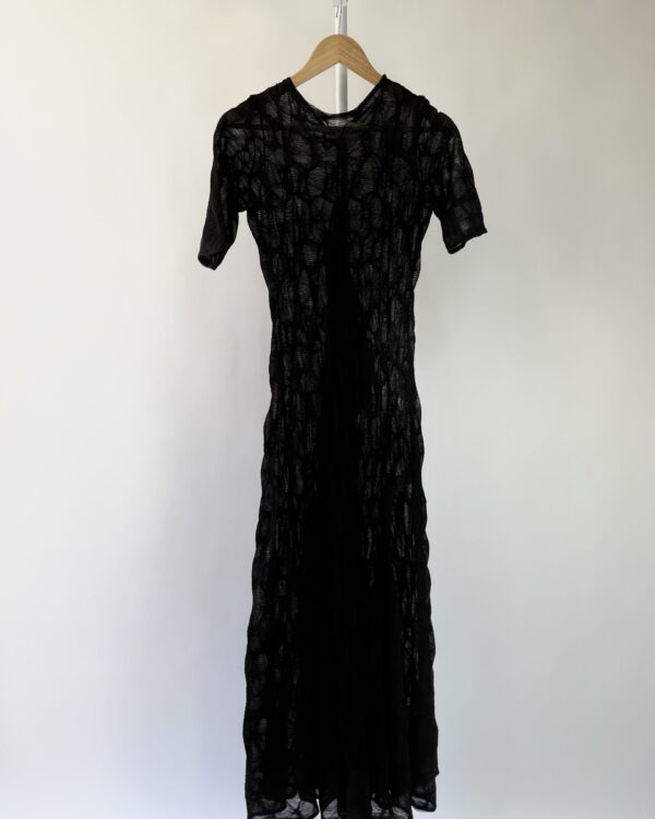 Vestido preto texturizado NV - M - VENDIDO SISTEMA OTO