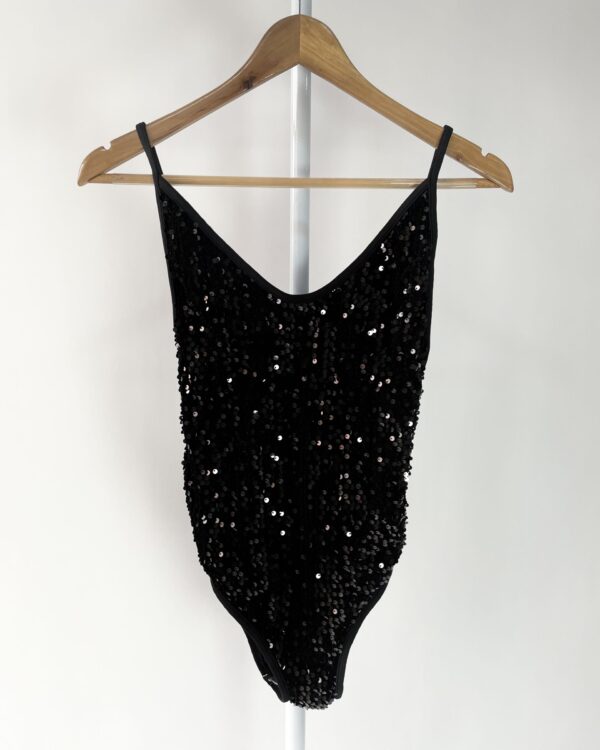 Maiô preto paete JO DE MER - M *nunca usado* - VENDIDO SISTEMA OTO