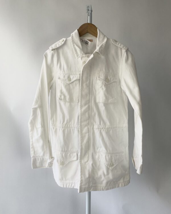 Parka sarja branca CAROL BASSI - 36 - VENDIDO SISTEMA OTO