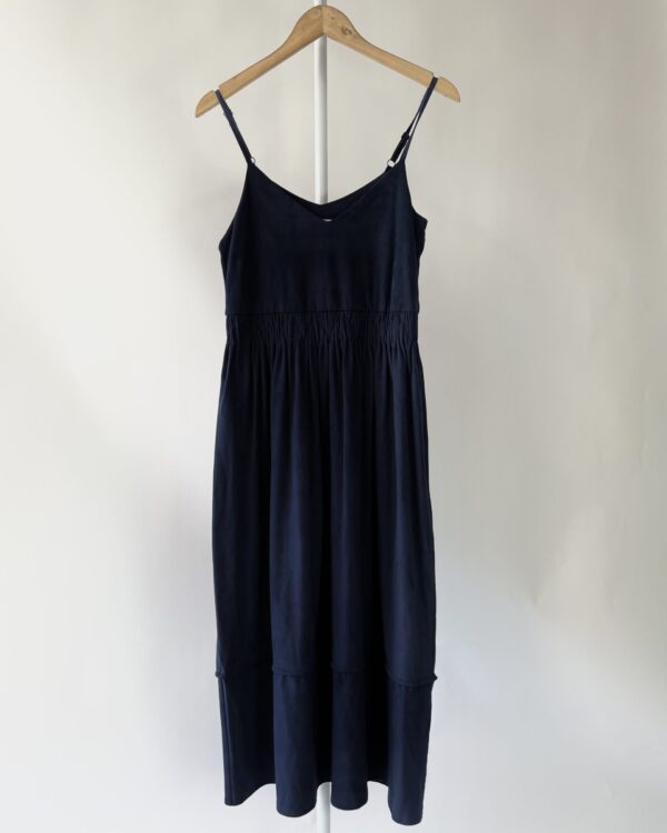 Vestido azul marinho midi A. NIEMEYER - PP - VENDIDO SISTEMA OTO