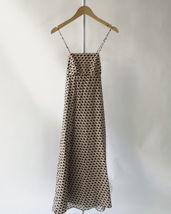 Vestido midi estampa cisne ANIMALE - 36 - VENDIDO SISTEMA OTO