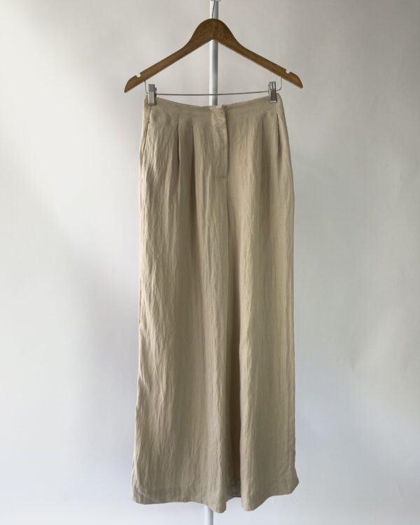 Calça areia pantalona ZARA - P - VENDIDO SISTEMA OTO