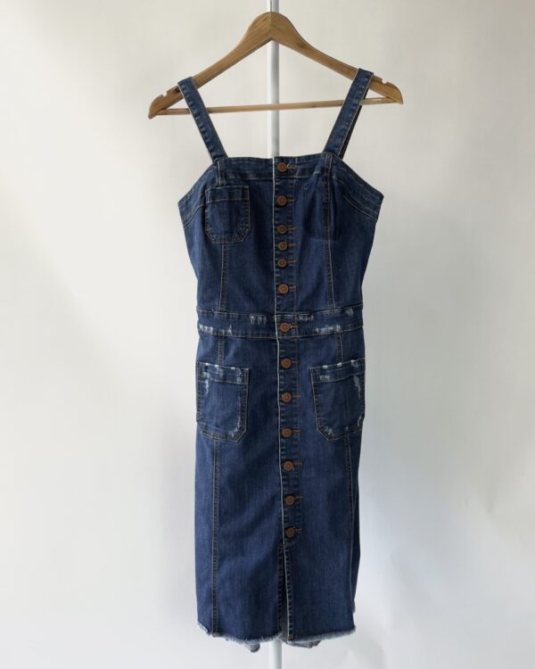 Vestido midi jeans botões DRESS TO - G