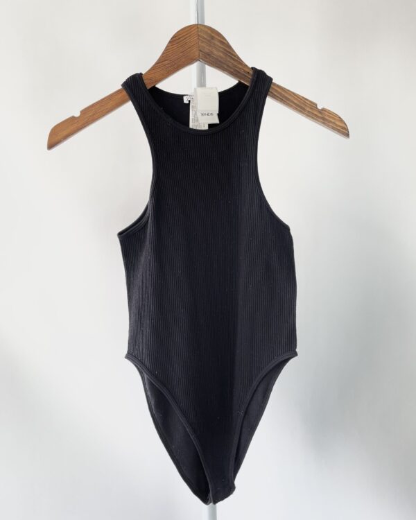 Body preto canelado ZARA - PP/P - VENDIDO SISTEMA OTO