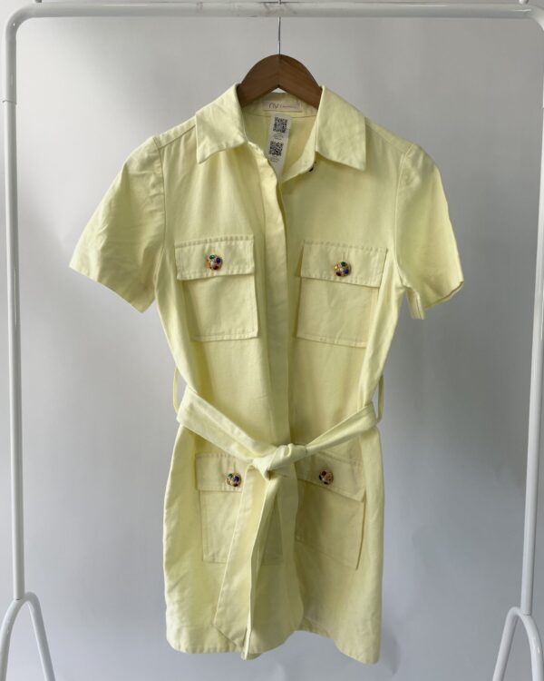 Chemise sarja amarela NV  - PP - VENDIDO SISTEMA OTO