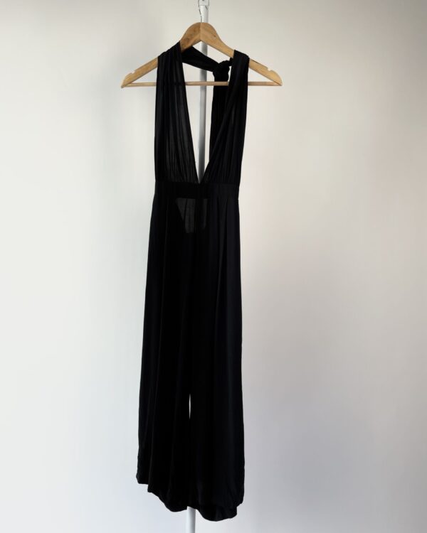 Macacão preto com amarração ANIMALE - P - VENDIDO SISTEMA OTO