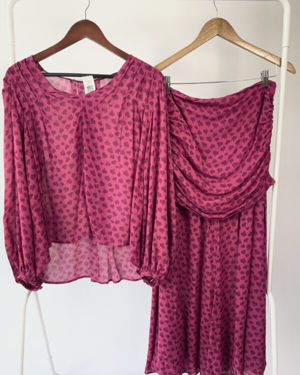 Conjunto fucsia estampado MARIA FILÓ - M - VENDIDO SISTEMA OTO