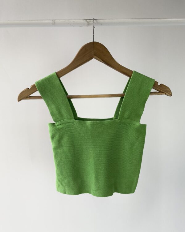 Cropped tricot verde lima ANIMALE - M - VENDIDO SISTEMA OTO