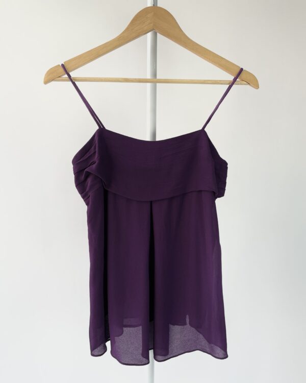 Blusa alça fina roxa ANIMALE - 36 - vendido sistema oto