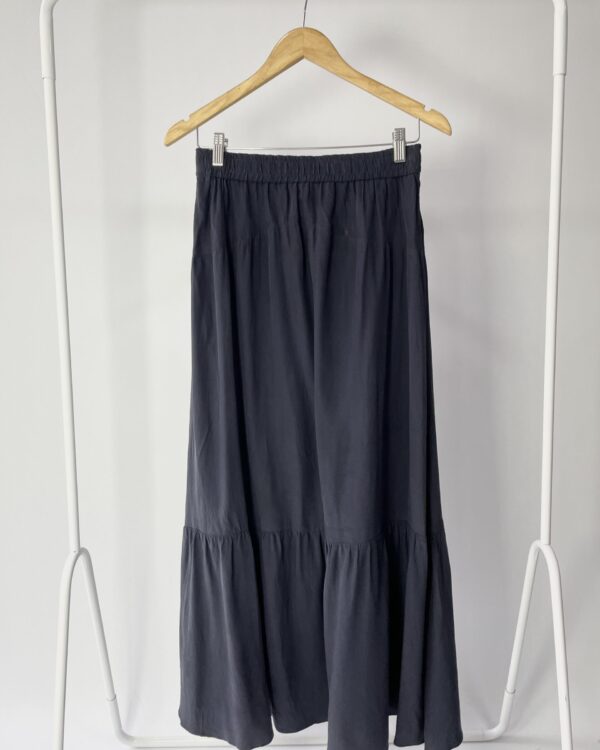 Saia seda longa azul marinho ATEEN - 40 - VENDIDO SISTEMA OTO
