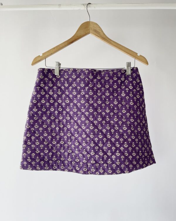 Saia roxo com estampa LOJA TRÊS - M VENDIDO SISTEMA OTO