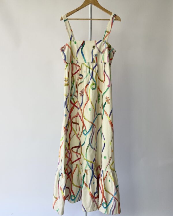 Vestido off white estampada FERNANDA DI BIASE - G *nunca usado* VENDIDO SISTEMA OTTO