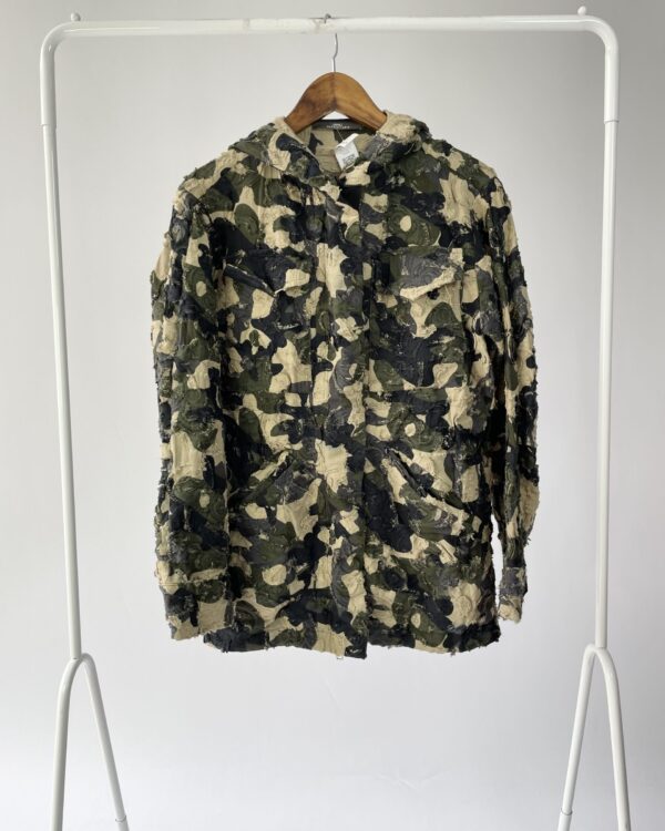 Parka texturizada verde musgo com bege ANIMALE - M - VENDIDO SISTEMA OTO