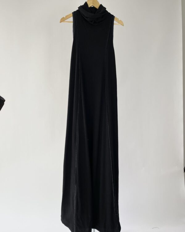 Vestido preto gola alta com detalhes listras ANIMALE - G - VENDIDO SISTEMA OTO