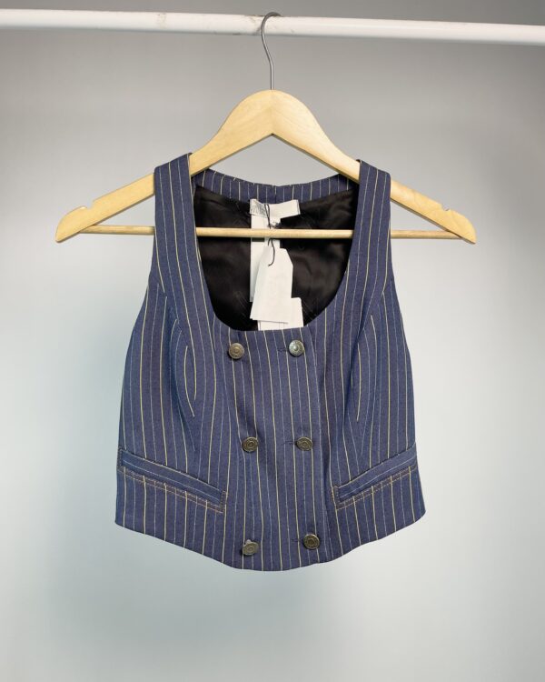 Colete azul marinho com litras NK - 34 *nunca usado* - VENDIDO SISTEMA OTO