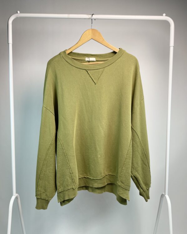 Casaco moletom verde oliva IDA - G - VENDIDO SISTEMA OTO