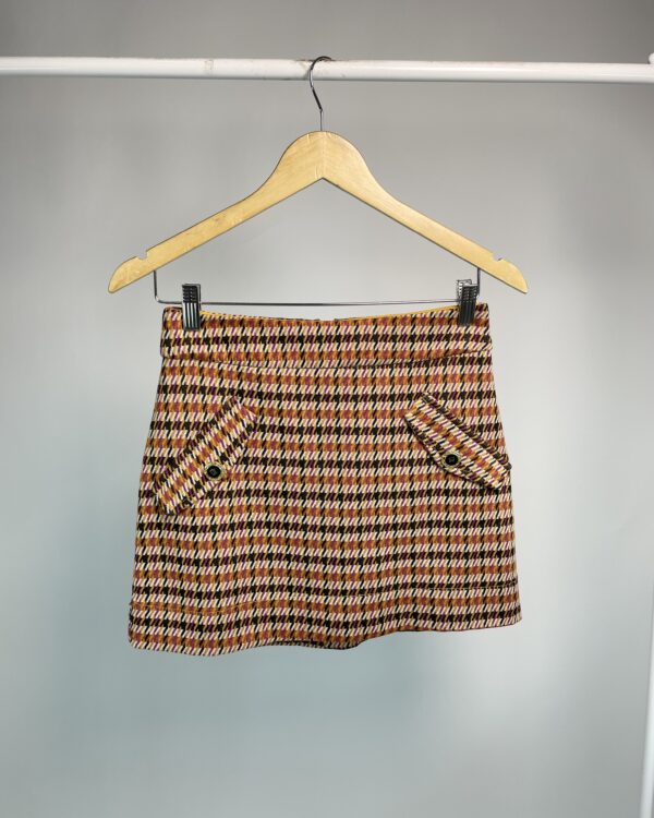 Saia curta xadrez colorida LITT - PP