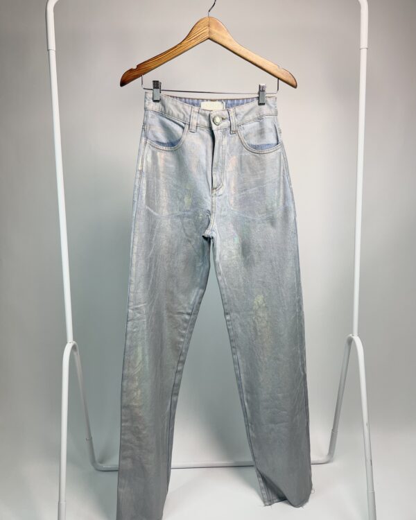 Calça jeans metalizada LITT - 36 *nunca usado*