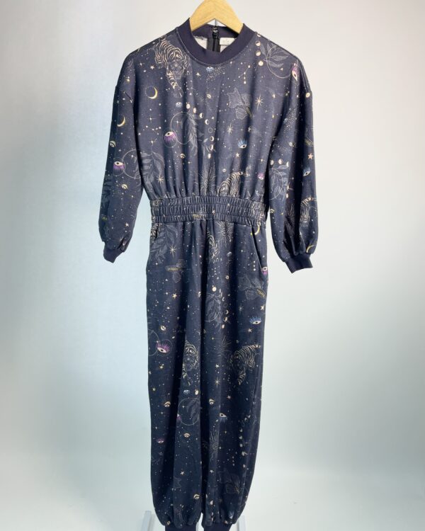 Macacão azul marinho com estampa NK - P - VENDIDO SISTEMA OTO