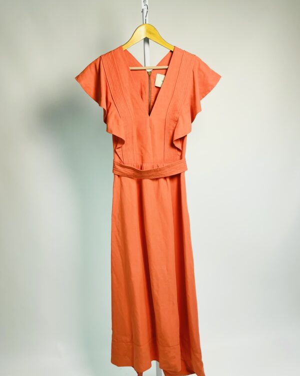 Vestido midi laranja SISSA - 38