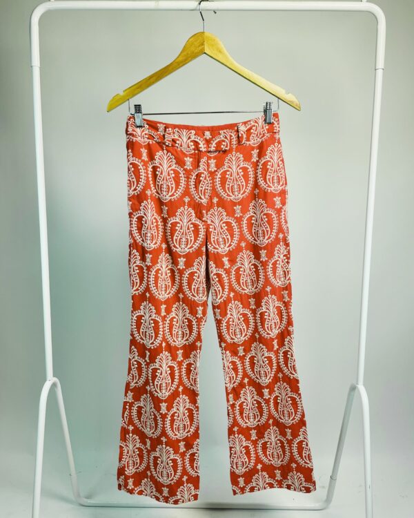 Calça laise vermelha e branca MARIA FILÓ - 38