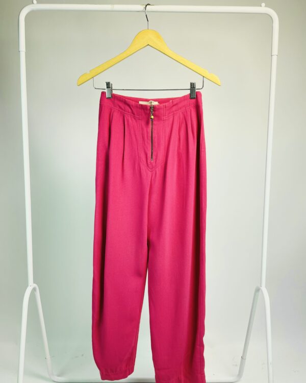 Calça fúcsia fecho na frente CRIS BARROS - 34