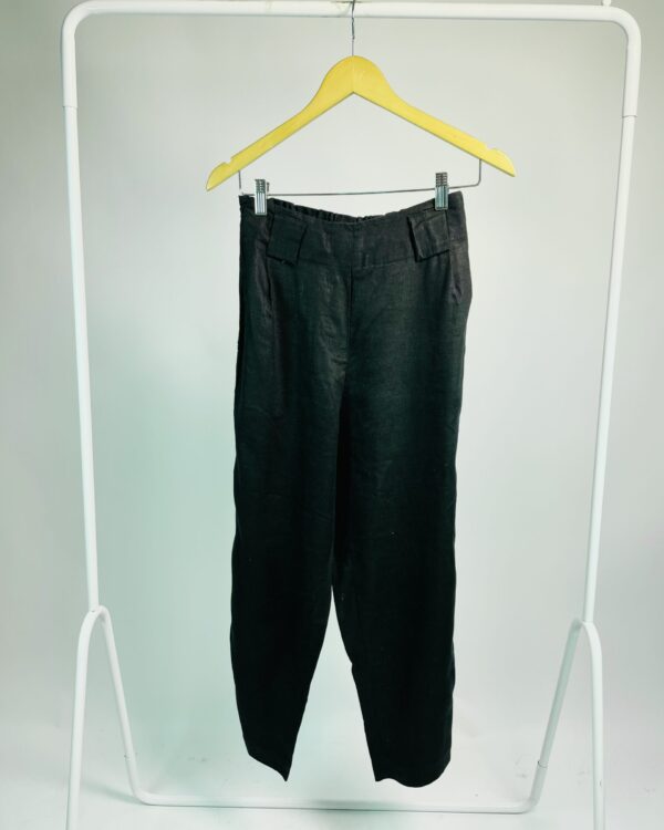 Calça linho preta elástico na cintura ANIMALE - 36 - VENDIDO SISTEMA OTO
