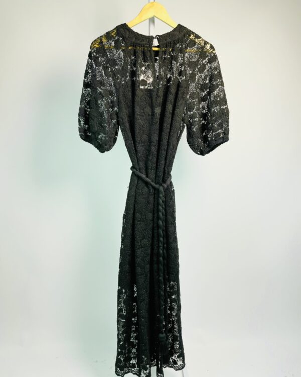 Vestido longo renda preto faixa com barbicachos MIXED - 36 - VENDIDO SISTEMA OTO