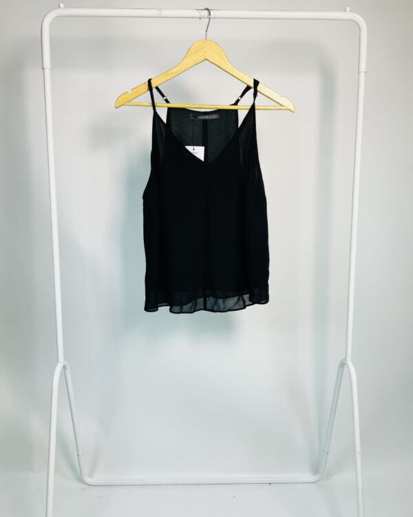 Regata preta crepe MARIA FILÓ - M - VENDIDO SISTEMA OTO