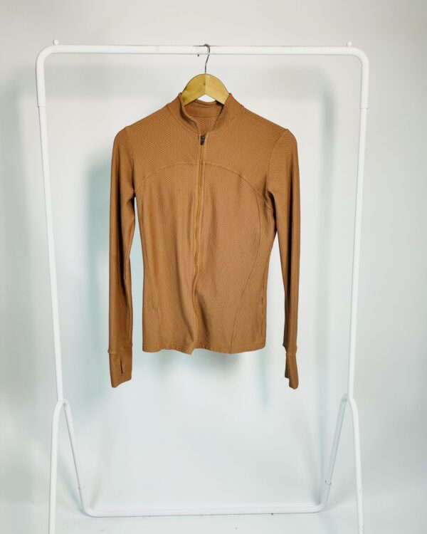 Casaco malha terracota texturizado TRACK & FIELD - M - VENDIDO  SISTEMA OTO