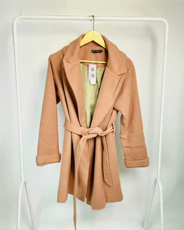 Trench coat lã batida rosa BIANZA - 42 - VENDIDO SISTEMA OTO