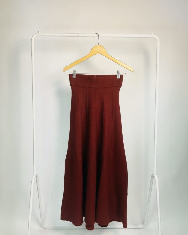 Saia bordô longo tricot FILLITY - M - VENDIDO SISTEMA OTTO