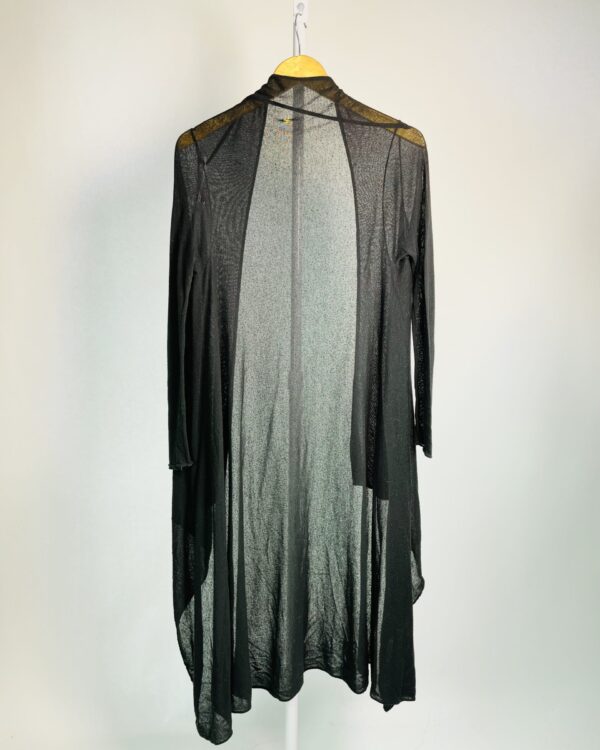 Cardigan preto assimétrico VIX - M - VENDIDO SISTEMA OTO