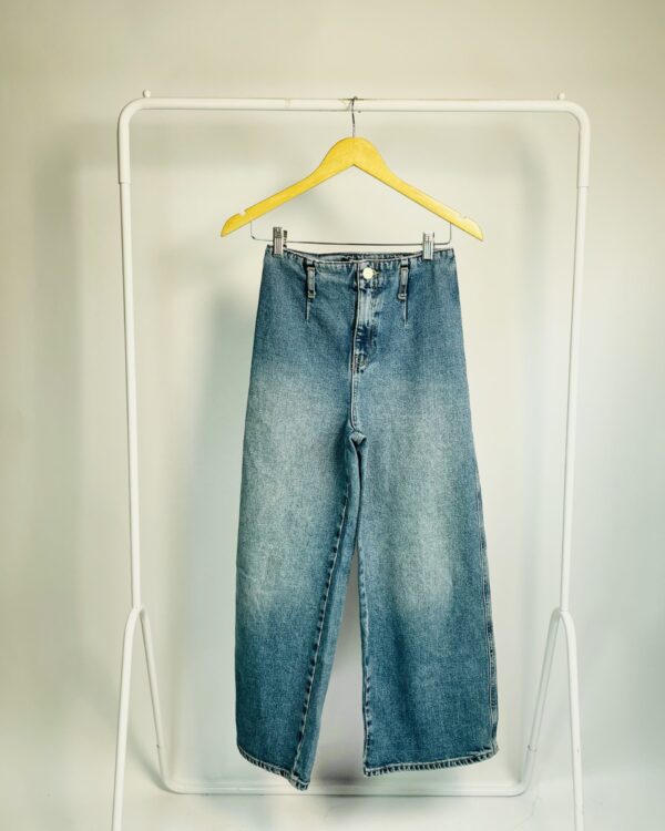 Calça jeans wide leg ZARA - 34 - VENDIDO SISTEMA OTO