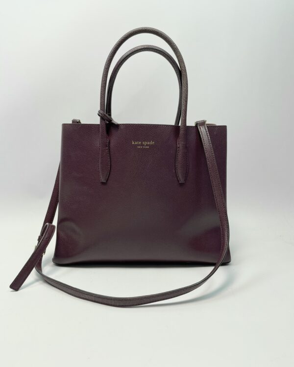 Bolsa roxa couro média KATE SPADE - VENDIDO SIST OTO