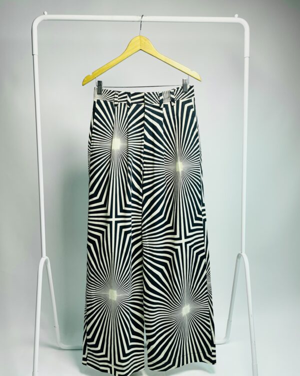 Calça azul marinho e off white estampada THE PARADISE - M - VENDIDO SISTEMA OTO