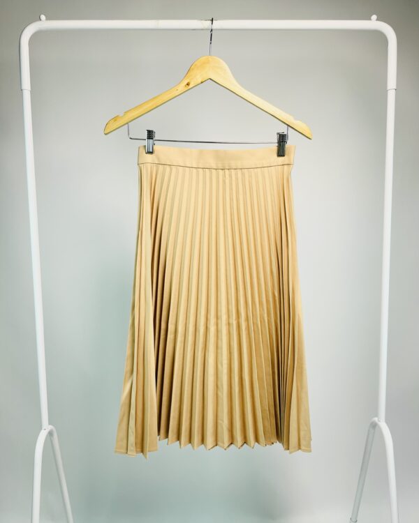 Saia midi bege plissada ZARA - PP - VENDIDO SISTEMA OTO