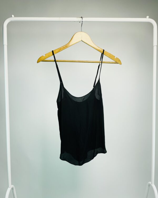 Regata curta preta alça fina TALIENK - 36