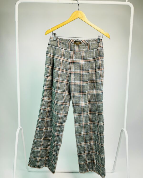 Calça estampa xadrez pregas na frente GLOBE - 36 - VENDIDO SIST OTO