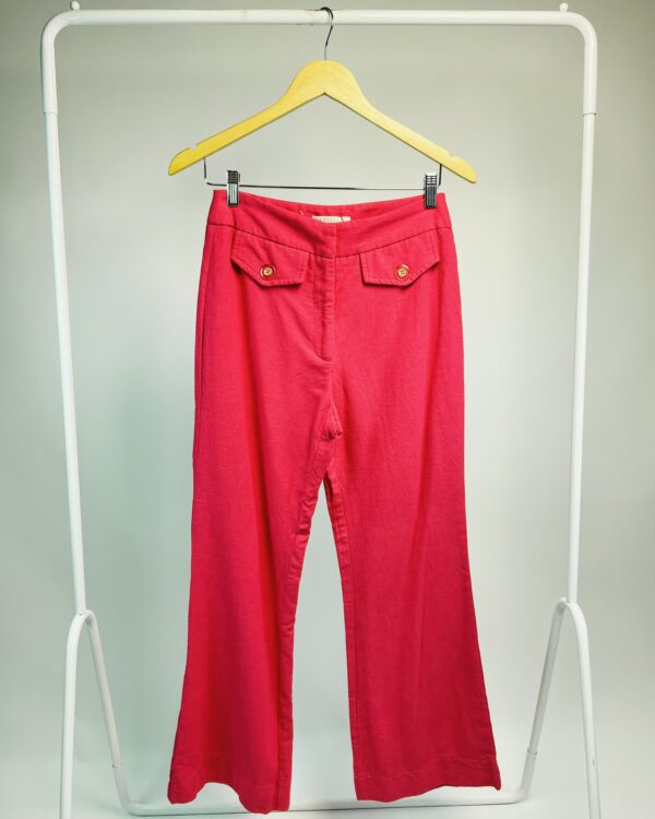 Calça rosa com botões rosa e dourado AGILITÁ - 36