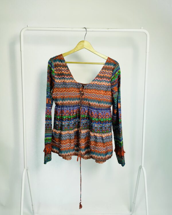 Bata colorida vermelha azul e rosa estampada OH BOY - M - VENDIDO SISTEMA OTO