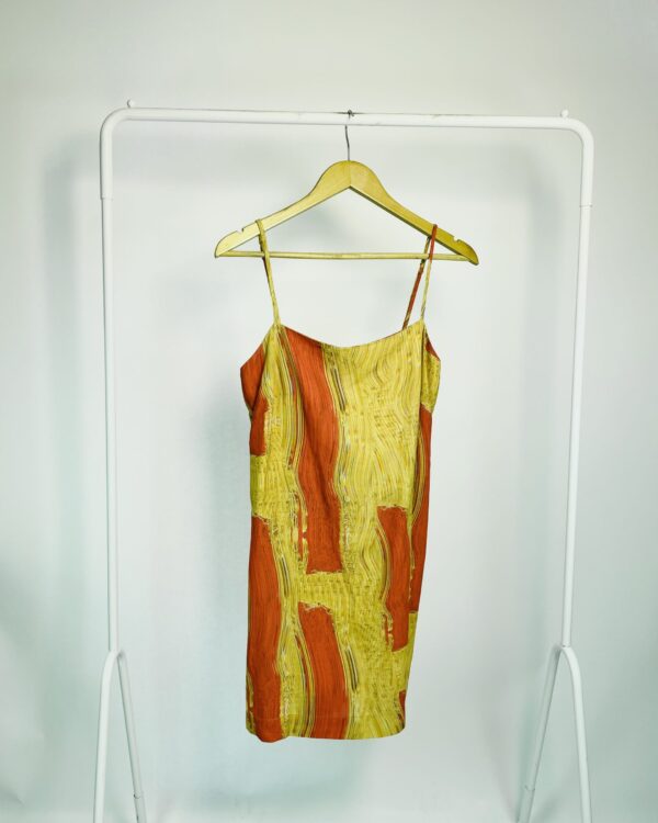 Vestido curto vermelho com bege LENNY NIEMEYER - P - VENDIDO SISTEMA OTO