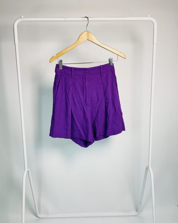 Short linho roxo NV - 38