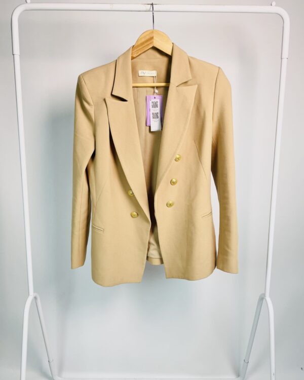 Blazer caramelo com botões NV - PP - VENDIDO SISTEMA OTTO