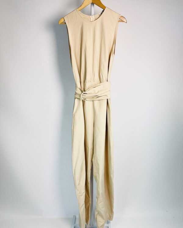 Macacão bege detalhe faixa na cintura FORUM - PP