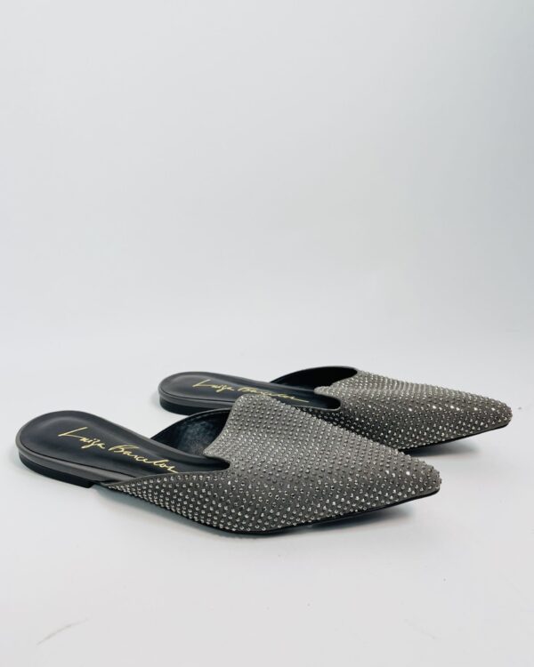 Mule aberta cinza com pedrarias LUIZA BARCELOS - 38