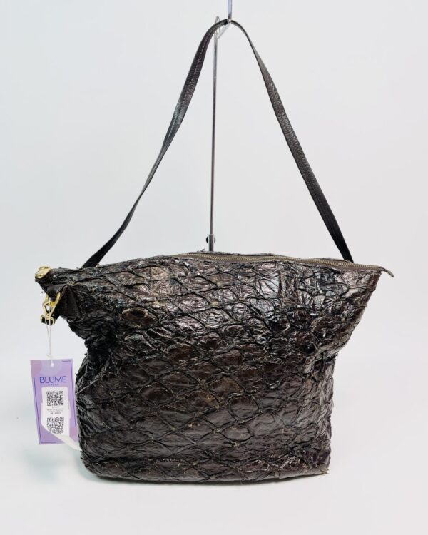 Bolsa média marrom pirarucu OSKLEN - VENDIDO SISTEMA OTO