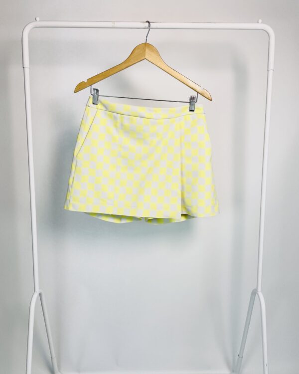 Short saia verde limão com cinza xadrez LAFORT - 38 - VENDIDO SISTEMA OTO