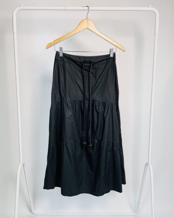 Saia algodão midi preta A.BRAND - 38 - VENDIDO SISTEMA OTO